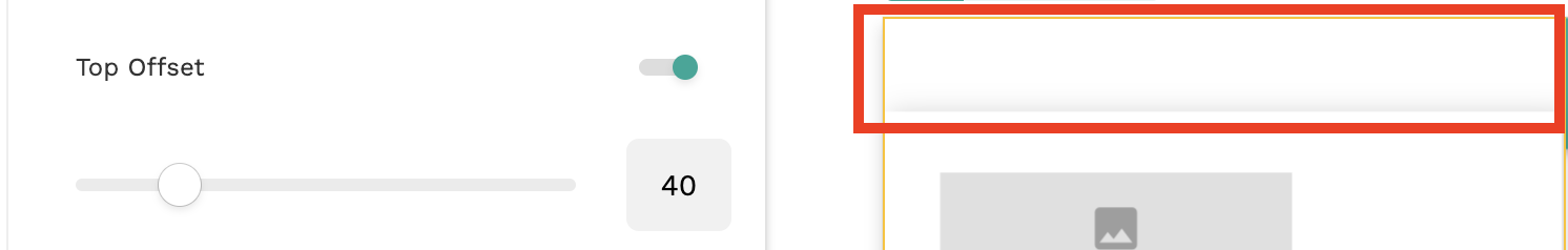 Top Offset Side Navigation